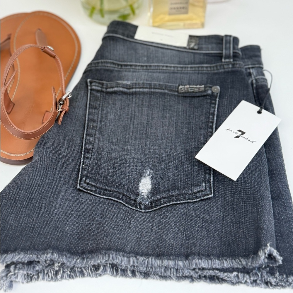 7 For All Mankind Monroe Denim Shorts